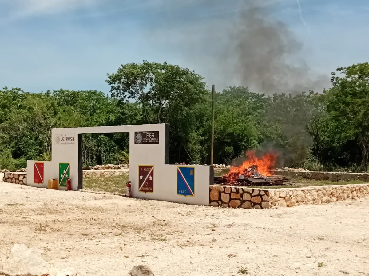 Se realizó el acto de incineración de narcóticos y destrucción de objeto del delito