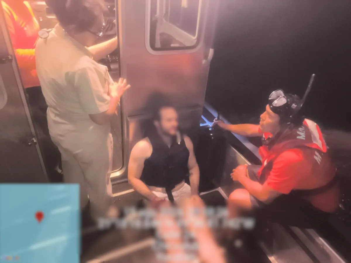Marina rescató tripulante de moto acuática a la deriva