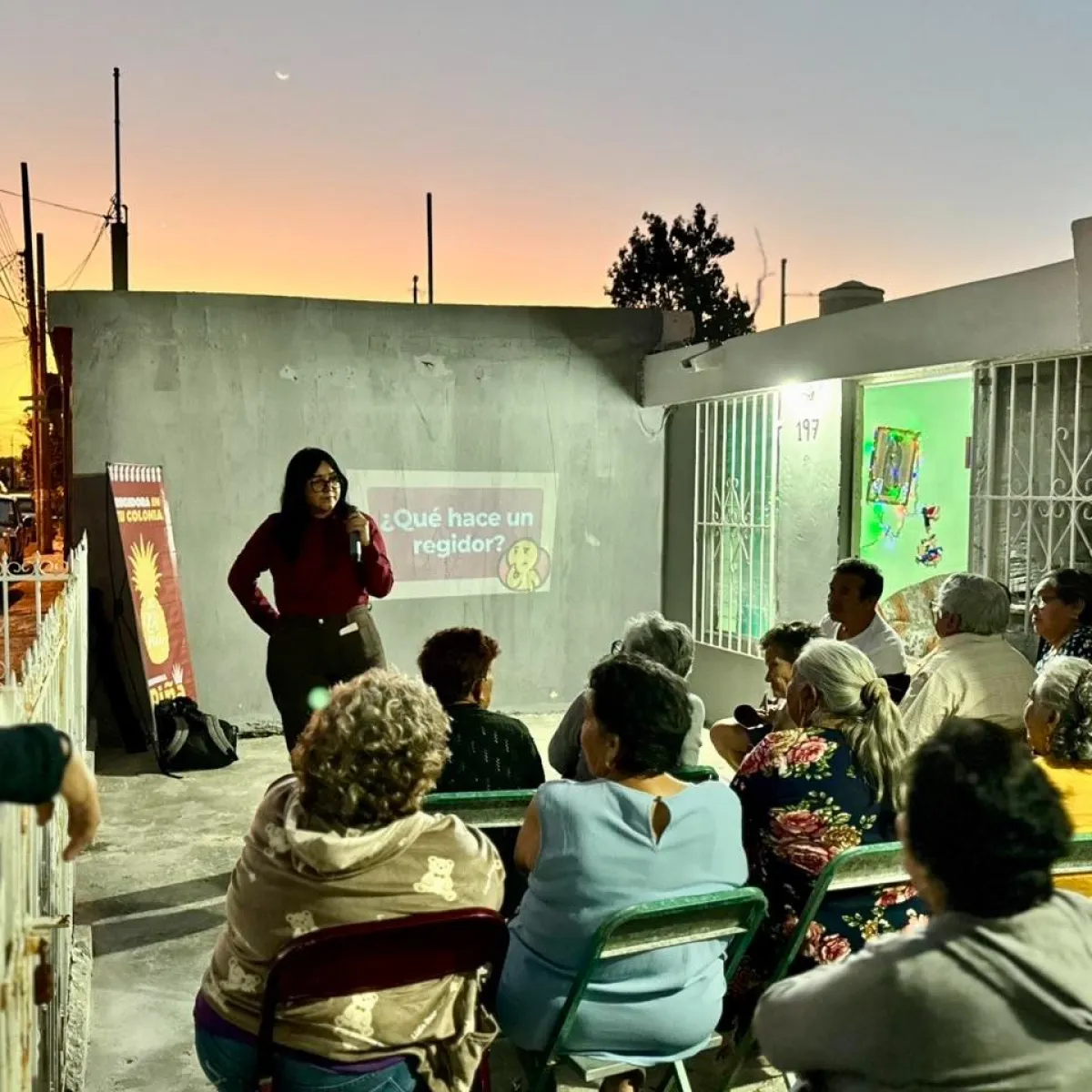 Georgina Piña refuerza labor en colonias  de Mérida 