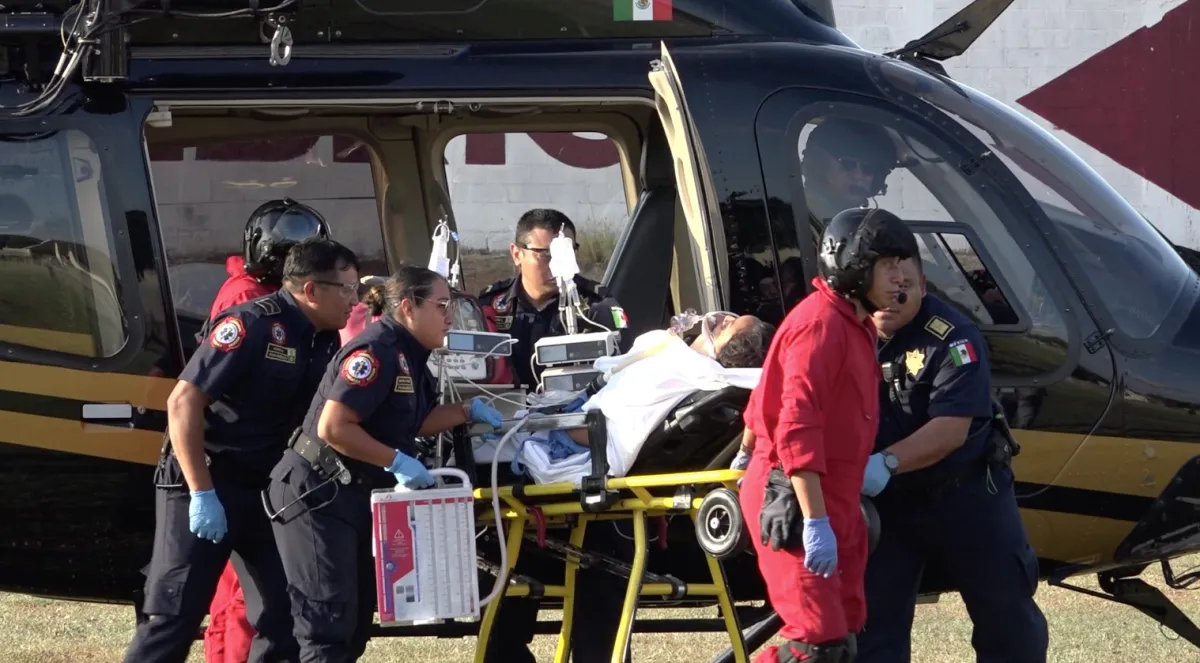 Trasladan vía aérea de Valladolid a Mérida a mujer grave