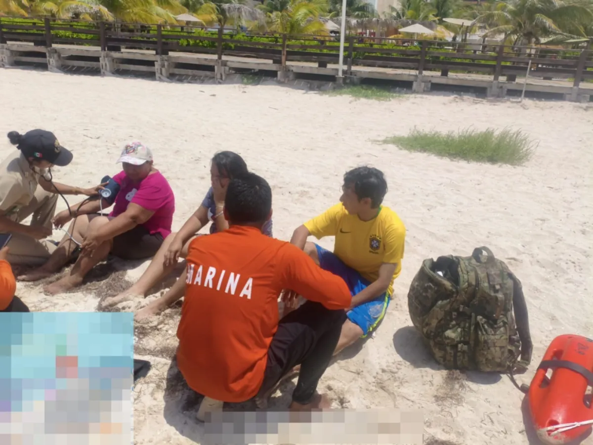 Personal Naval rescata a dos personas en peligro de ahogamiento en Progreso 